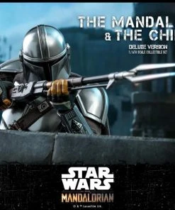 Star Wars Hot Toys - The Mandalorian & The Child (Deluxe Ver.) 1/6 Scale Collectible Figure