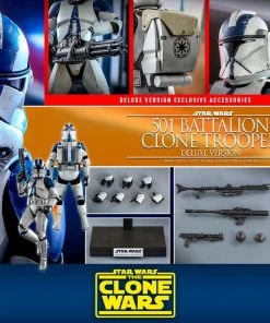 Movies / TV / Sports Hot Toys TV Masterpiece 1/6 Scale Figure - 501st Battalion Clone Trooper - Deluxe (The Clone Wars)