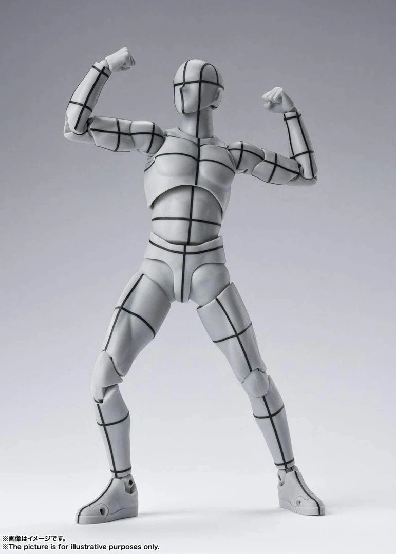 Bandai S.H. Figuarts Body Kun Wireframe (Gray Color Ver.) Anime 6 Bandai S.H. Figuarts Body Kun Wireframe (Gray Color Ver.) Anime