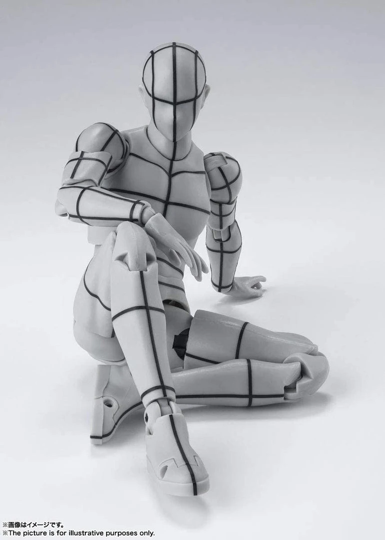 Bandai S.H. Figuarts Body Kun Wireframe (Gray Color Ver.) Anime 5 Bandai S.H. Figuarts Body Kun Wireframe (Gray Color Ver.) Anime