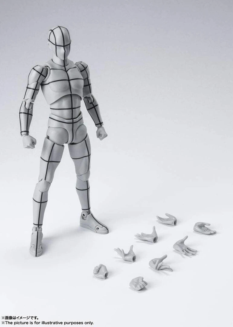 Bandai S.H. Figuarts Body Kun Wireframe (Gray Color Ver.) Anime 4 Bandai S.H. Figuarts Body Kun Wireframe (Gray Color Ver.) Anime