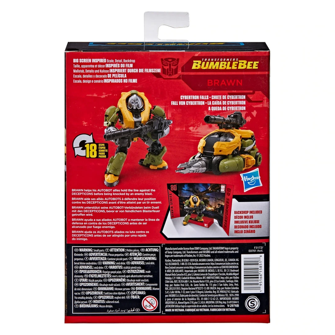 Hasbro Transformers Studio Series 80 - Deluxe Brawn - Transformers: Bumblebee 5 Hasbro Transformers Studio Series 80 - Deluxe Brawn - Transformers: Bumblebee