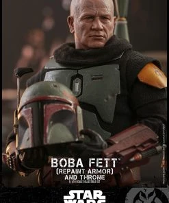 Pre-Orders Hot Toys 1/6 Scale Television Masterpiece Series - The Mandalorian - Boba Fett & Throne Set (Repaint Armor)