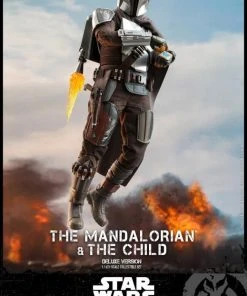 Star Wars Hot Toys - The Mandalorian & The Child (Deluxe Ver.) 1/6 Scale Collectible Figure