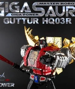 Transformers GigaPower Gigasaur HQ03R Guttur - Chrome Version