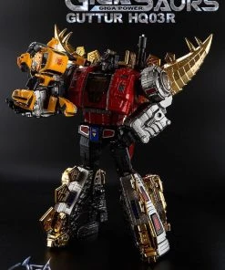 Transformers GigaPower Gigasaur HQ03R Guttur - Chrome Version