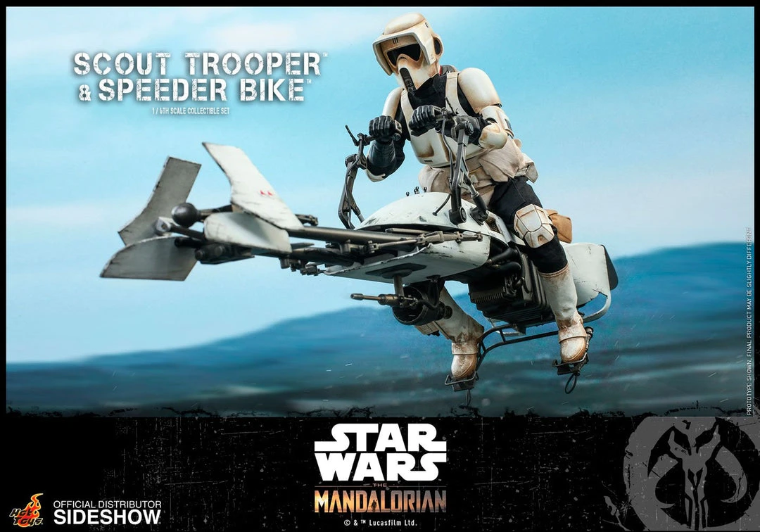 Hot Toys - The Mandalorian - Scout Trooper And Speeder Bike Movies / TV / Sports 12 Hot Toys - The Mandalorian - Scout Trooper And Speeder Bike Movies / TV / Sports