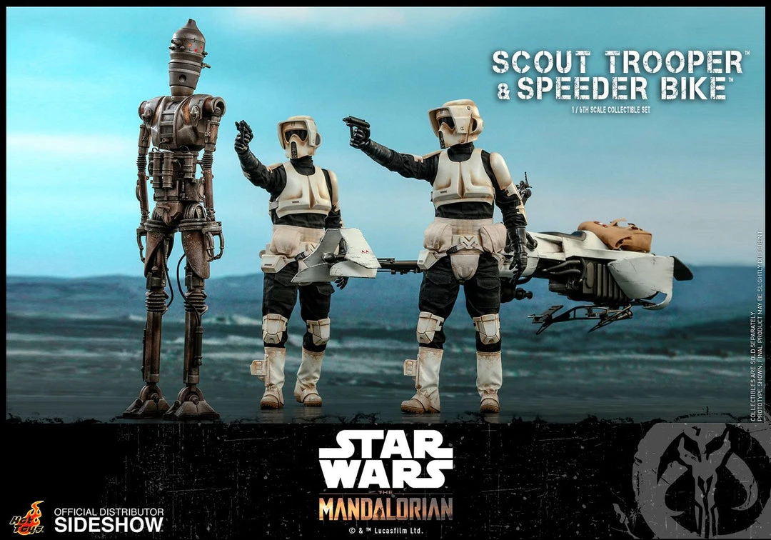 Hot Toys - The Mandalorian - Scout Trooper And Speeder Bike Movies / TV / Sports 21 Hot Toys - The Mandalorian - Scout Trooper And Speeder Bike Movies / TV / Sports