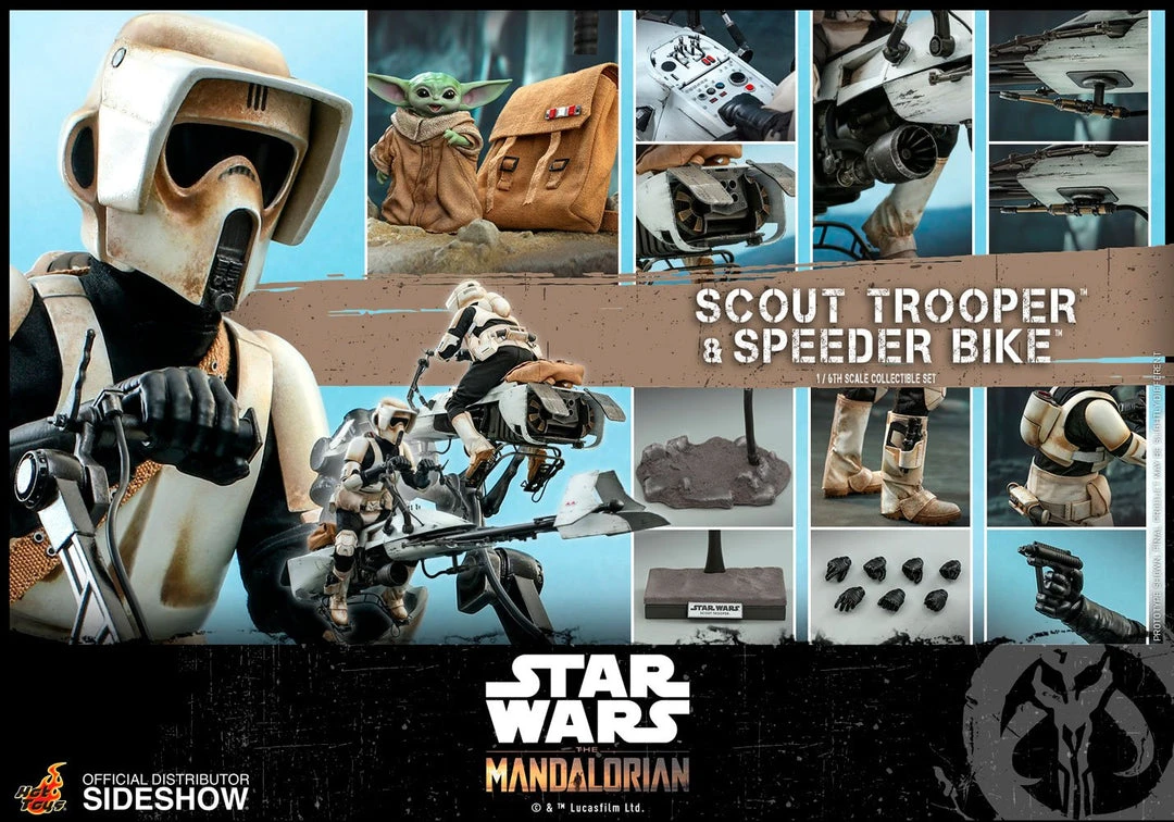 Hot Toys - The Mandalorian - Scout Trooper And Speeder Bike Movies / TV / Sports 26 Hot Toys - The Mandalorian - Scout Trooper And Speeder Bike Movies / TV / Sports