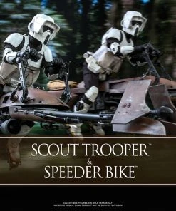 Hot Toys Movie Masterpiece - 1/6 Scale Scout Trooper And Speeder Bike (Episode VI: Return Of The Jedi)