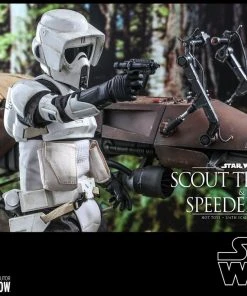 Hot Toys Movie Masterpiece - 1/6 Scale Scout Trooper And Speeder Bike (Episode VI: Return Of The Jedi)
