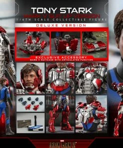 Pre-Orders Hot Toys Sixth Scale Figure - Tony Stark (Mark V Suit Up Version) Deluxe Ver. - (Iron Man 2)