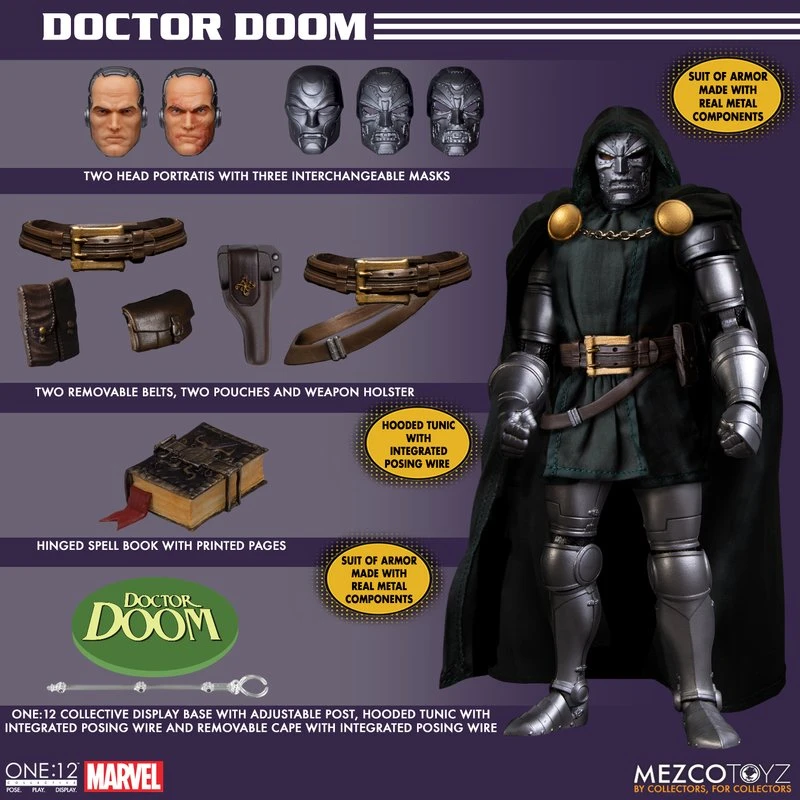 Mezco Toys ONE:12 Collective - Marvel Universe Doctor Doom 20 Mezco Toys ONE:12 Collective - Marvel Universe Doctor Doom